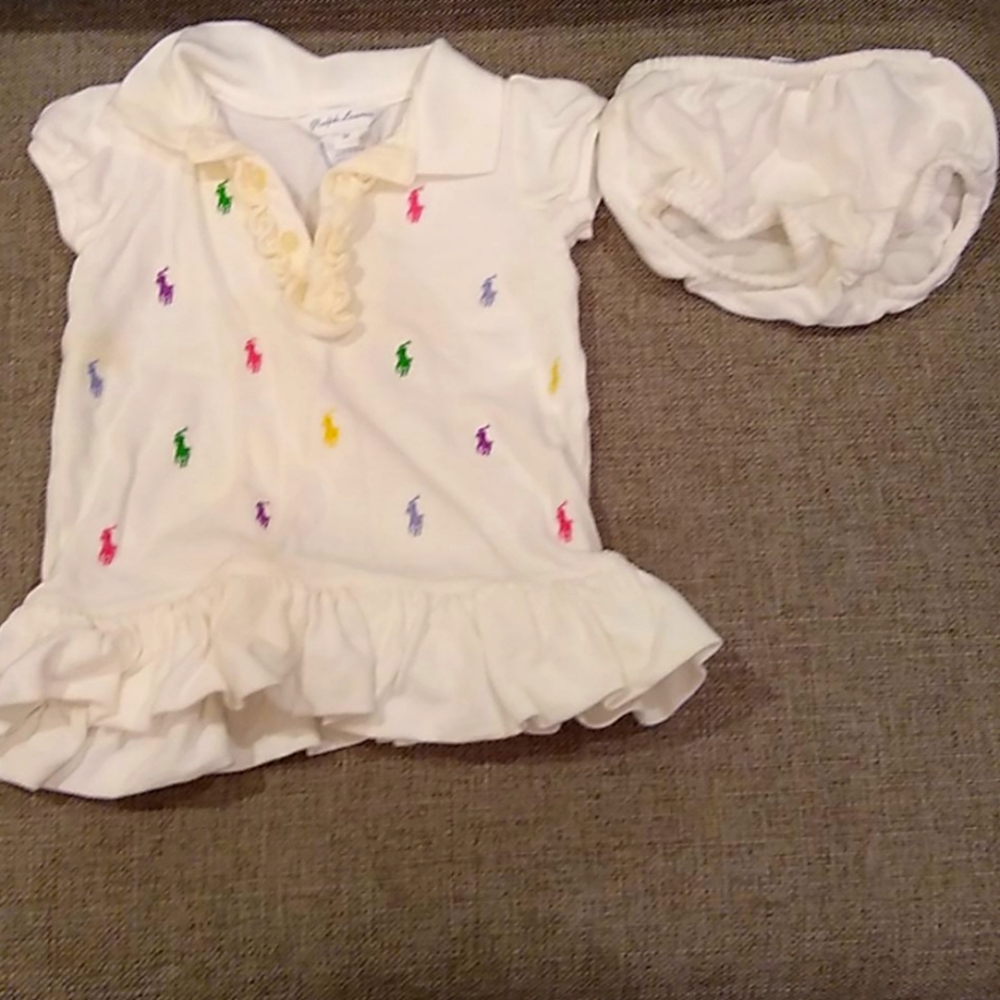 Ralph Lauren onesie and bloomers